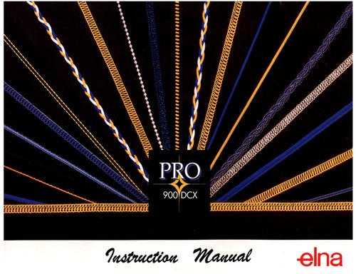 Pdf elna pro 900dcx - cd/pdf*, 904dcx